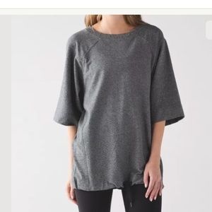 Lululemon Oversized Drawstring Sweatshirt Yoga Top